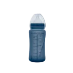 Everyday Baby Sklenená fľaša s termo senzorom 240ml, Blueberry – Dojčenské fľaše pre deti z e-shopu Naša Bublink...