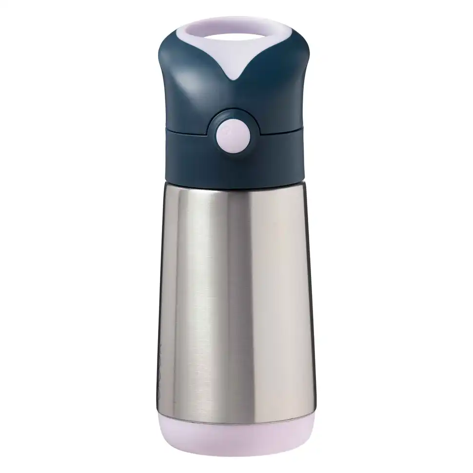13849 B.Box Termoska so slamkou 350ml Indigo/Ružová – Termosky a Termofľaše pre deti z e-shopu Naša Bublinka Martin | det...