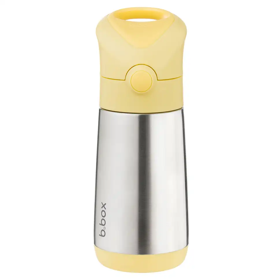 25937 B.Box Termoska so slamkou 350ml Lemon Twist – Termosky a Termofľaše pre deti z e-shopu Naša Bublinka Martin | detský...