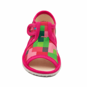 RAK Papuče Pixel Ružový Otvorené – Obuv pre deti z e-shopu Naša Bublinka Martin | detský obchod s oblečením, obu...