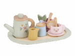 Little Dutch Čajový set drevený s kvetinovou potlačou – Hračky od 0 do 3 rokov pre deti z e-shopu Naša Bublinka Ma...