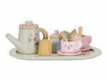 Little Dutch Čajový set drevený s kvetinovou potlačou – Hračky od 0 do 3 rokov pre deti z e-shopu Naša Bublinka Ma...