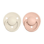 BIBS De Lux cumlíky z prírodného kaučuku 2ks Ivory/Blush – BIBS De Lux pre deti z e-shopu Naša Bublinka Martin | de...