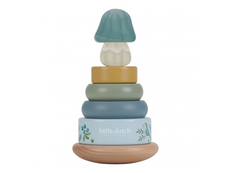 7242LD Little Dutch Nasadzovacie krúžky Forest Friends drevené – Hračky od 0 do 3 rokov pre deti z e-shopu Naša Bublinka...