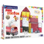 Magna Tiles Magnetická stavebnica Fire Station 50 dielov – Hračky od 3 do 6 rokov pre deti z e-shopu Naša Bublinka Ma...