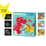 Jar Meló Magnetické svietiace puzzle 3v1 Dinosaury – Hračky od 3 do 6 rokov pre deti z e-shopu Naša Bublinka Martin ...