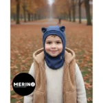 Speem Kukla s uškami Merino Tmavomodrá – Čiapky, nákrčníky a rukavice pre deti z e-shopu Naša Bublinka Martin | d...