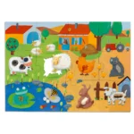 Obrovské hmatové puzzle Farma 12 ks – Hračky od 3 do 6 rokov pre deti z e-shopu Naša Bublinka Martin | detský obcho...