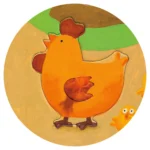 Obrovské hmatové puzzle Farma 12 ks – Hračky od 3 do 6 rokov pre deti z e-shopu Naša Bublinka Martin | detský obcho...