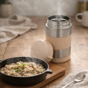 Melii Termoska na jedlo Béžová 500ml – Desiatové boxy pre deti z e-shopu Naša Bublinka Martin | detský obchod s ob...