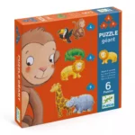 Djeco Obrovské progresívne puzzle Marmoset a priatelia – Hračky od 0 do 3 rokov pre deti z e-shopu Naša Bublinka Mar...