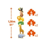 Djeco Obrovské progresívne puzzle Marmoset a priatelia
