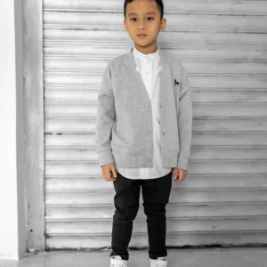 MashMnie Kardigán WOLF Sivý – Detské oblečenie pre deti z e-shopu Naša Bublinka Martin | detský obchod s oblečením, obuvou, hračkami a doplnkami