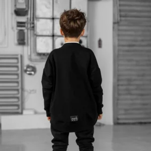 MashMnie Kardigán WOLF Čierny – Detské oblečenie pre deti z e-shopu Naša Bublinka Martin | detský obchod s obleče...