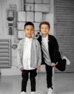 MashMnie Kardigán WOLF Čierny – Detské oblečenie pre deti z e-shopu Naša Bublinka Martin | detský obchod s obleče...