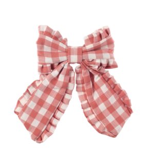 Rockahula Kids Francúzska sponka Gingham Ruffle Long Bow – Doplnky pre deti z e-shopu Naša Bublinka Martin | detský o...