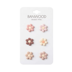 Banwood ozdoby na košík Pin & Ride - Flowers – Dopravné prostriedky a prilby pre deti z e-shopu Naša Bublinka Martin...