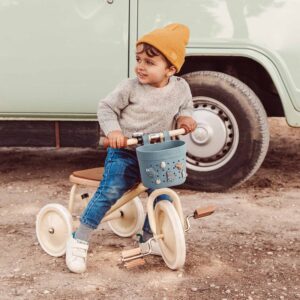 Banwood košík Pin & Ride - Teal – Dopravné prostriedky a prilby pre deti z e-shopu Naša Bublinka Martin | detský ob...