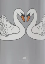 Konges Sløjd Termofľaša Swan Blue – Fľaše pre deti z e-shopu Naša Bublinka Martin | detský obchod s oblečením, ...