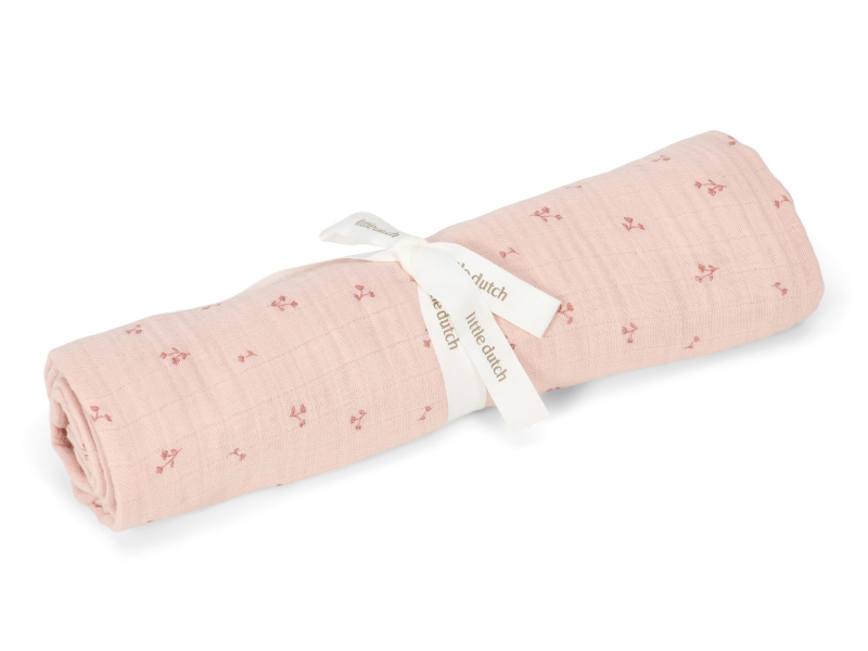 TE51955038LD Little Dutch Zavinovacia plienka Pure Blossom 120x120cm – Osušky pre deti z e-shopu Naša Bublinka Martin | detský obc...