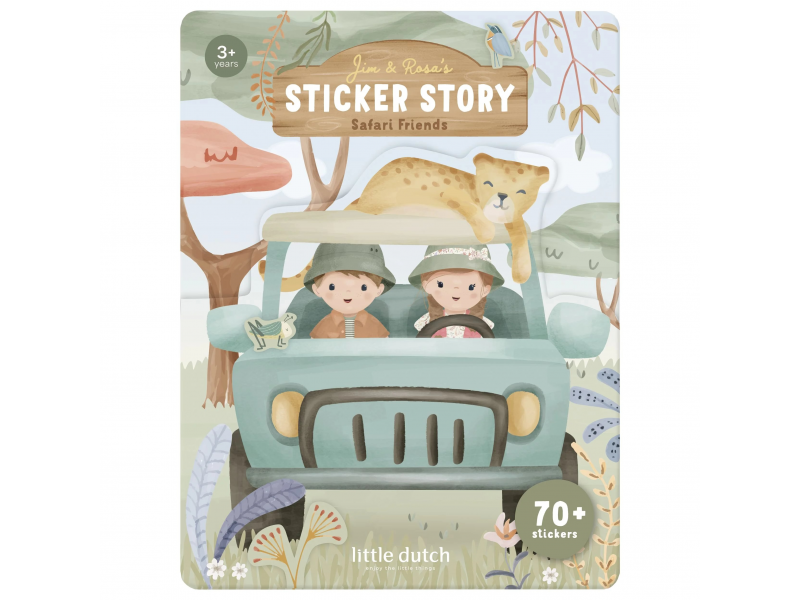126904LD Little Dutch Knižka so samolepkami Safari Friends – Hračky pre deti z e-shopu Naša Bublinka Martin | detský obchod s...