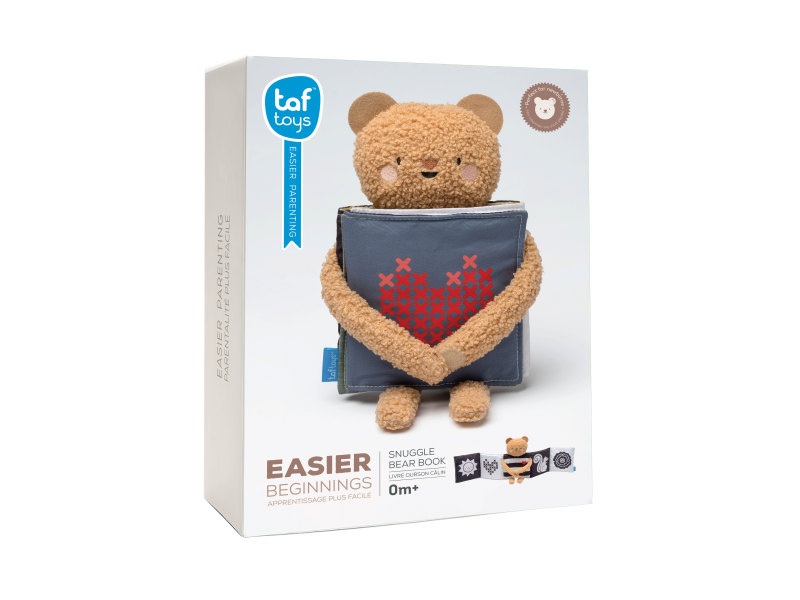 13795TAF-22 Taf Toys Plyšový medvedík s knižkou Snuggle Bear – Edukatívne hračky pre deti z e-shopu Naša Bublinka Martin | de...