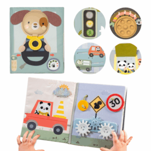 Taf Toys Knižka s aktivitami Tiny Traveler Busy Book – Hračky pre deti z e-shopu Naša Bublinka Martin | detský obcho...