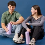 B.Box Nerezová termofľaša so slamkou 690ml Lilac Love – Fľaše pre deti z e-shopu Naša Bublinka Martin | detský ob...