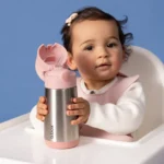 B.Box Termoska so slamkou 350ml Blush Crush – Fľaše pre deti z e-shopu Naša Bublinka Martin | detský obchod s obleč...