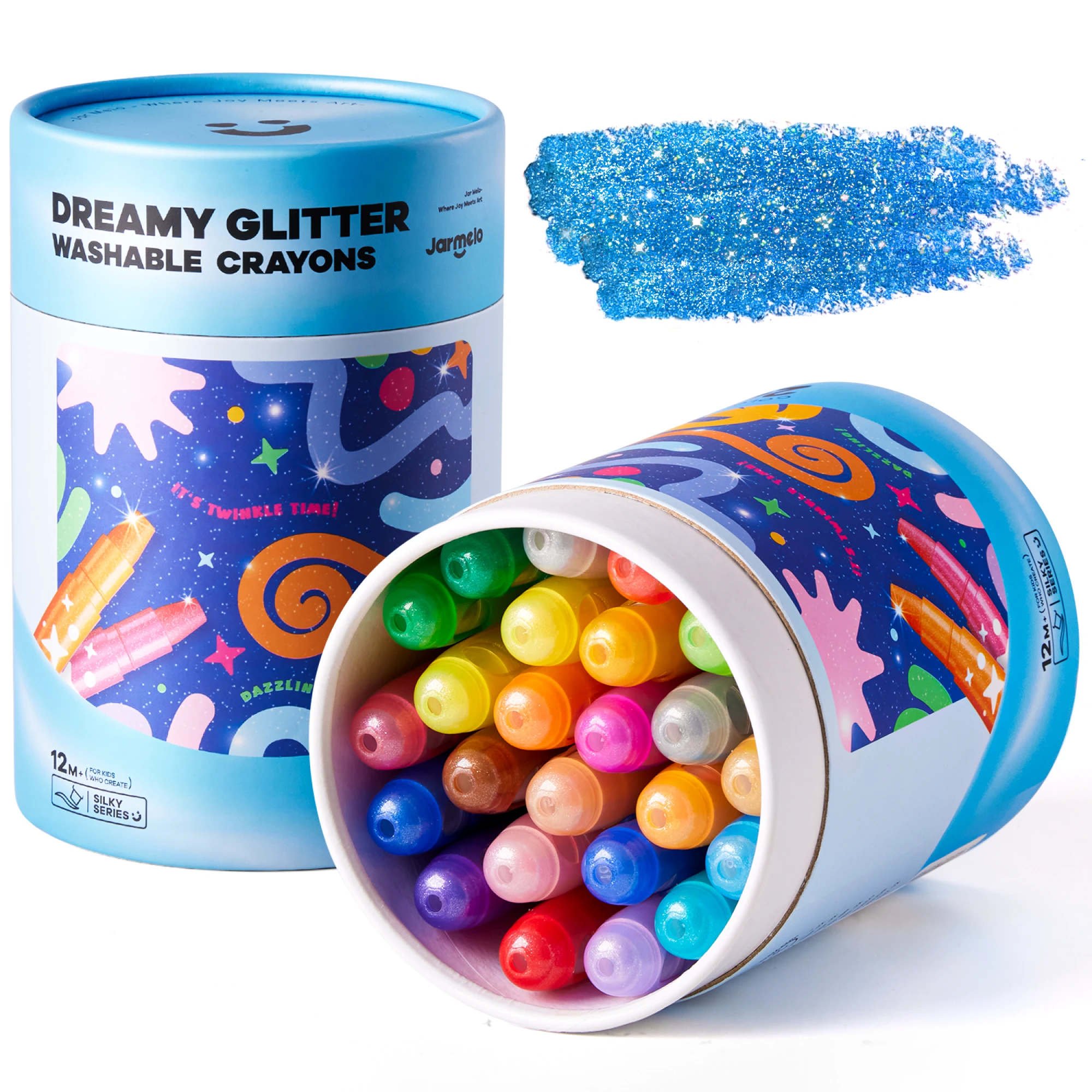 jemne-voskovky-umyvatelne-glitter-24-ks-jarmelo-1-2000x2000 Jar Meló Jemné voskovky Umývateľné Glitter 24 ks – Hračky pre deti z e-shopu Naša Bublinka Martin | detský obcho...