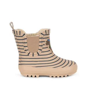 Konges Sløjd Zateplené gumáky Roi Fleece Rain Boot – Stripe La Mer – Gumáky pre deti z e-shopu Naša Bublinka Mart...