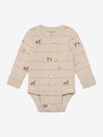 Minymo Body s dlhým rukávom Feather Gray – Detské oblečenie pre deti z e-shopu Naša Bublinka Martin | detský obcho...