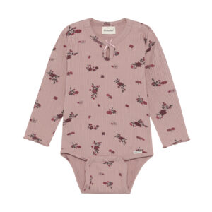 Minymo Rebrované body s kvetmi Fawn – Detské oblečenie pre deti z e-shopu Naša Bublinka Martin | detský obchod s ob...