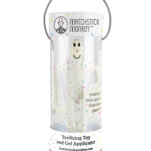 Matchstick Monkey Hryzadlo a zubná kefka Confetti Cream