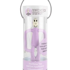 Matchstick Monkey Hryzadlo a zubná kefka Lilac – Hračky pre deti z e-shopu Naša Bublinka Martin | detský obchod s ob...
