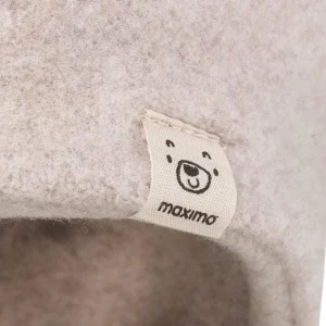 Maximo Detská čiapka s uškami z biobavlny Béžový melír – Čiapky pre deti z e-shopu Naša Bublinka Martin | detsk...