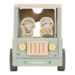 Little Dutch Drevené auto s vkladacími tvarmi Safari Friends – Edukatívne hračky pre deti z e-shopu Naša Bublinka M...