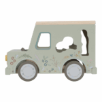 Little Dutch Drevené auto s vkladacími tvarmi Safari Friends – Edukatívne hračky pre deti z e-shopu Naša Bublinka M...