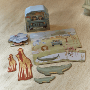 Little Dutch Puzzle 6v1 Safari Friends – Hračky pre deti z e-shopu Naša Bublinka Martin | detský obchod s oblečením...