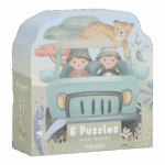 Little Dutch Puzzle 6v1 Safari Friends – Hračky pre deti z e-shopu Naša Bublinka Martin | detský obchod s oblečením...
