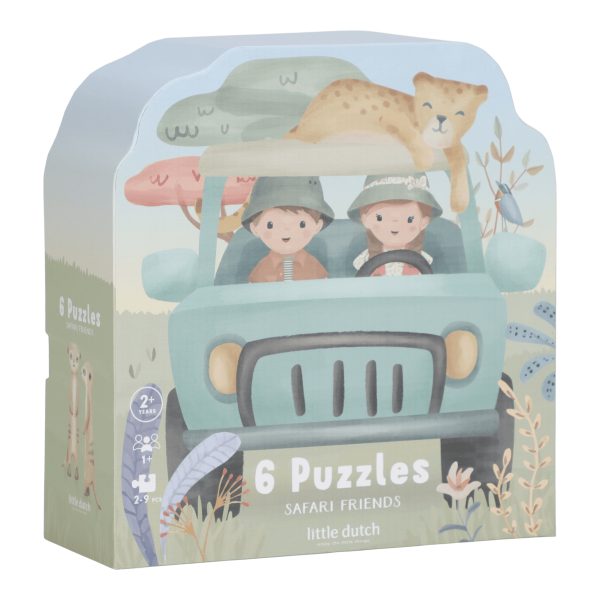 7450LD_origin Little Dutch Puzzle 6v1 Safari Friends – Hračky pre deti z e-shopu Naša Bublinka Martin | detský obchod s oblečením...