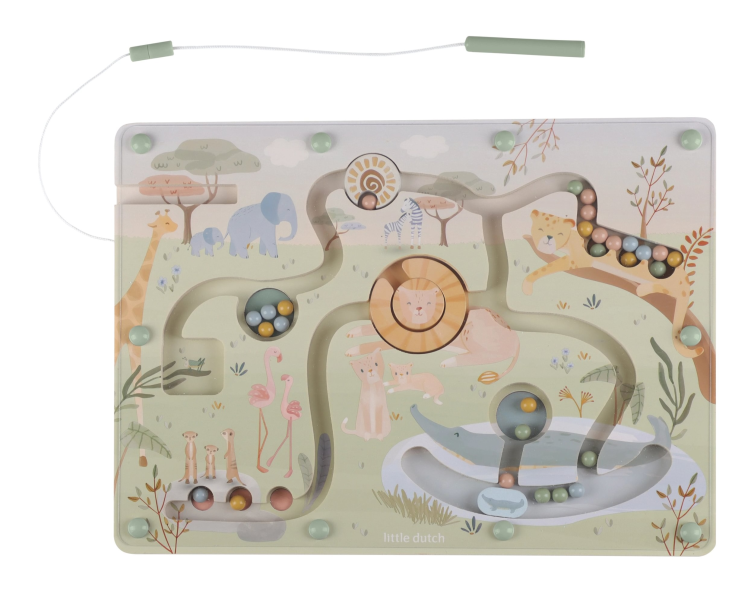 7464LD_origin Little Dutch Magnetické bludisko Safari Friends – Hračky pre deti z e-shopu Naša Bublinka Martin | detský obchod s o...