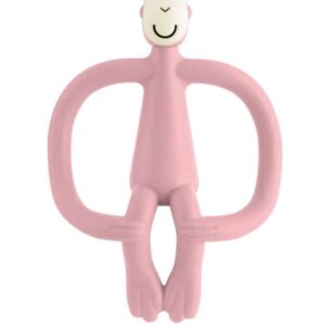 Matchstick Monkey Hryzadlo a zubná kefka Dusty Pink – Hračky pre deti z e-shopu Naša Bublinka Martin | detský obchod...