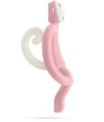 Matchstick Monkey Hryzadlo a zubná kefka Dusty Pink – Hračky pre deti z e-shopu Naša Bublinka Martin | detský obchod...