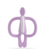 Matchstick Monkey Hryzadlo a zubná kefka Lilac – Hračky pre deti z e-shopu Naša Bublinka Martin | detský obchod s ob...