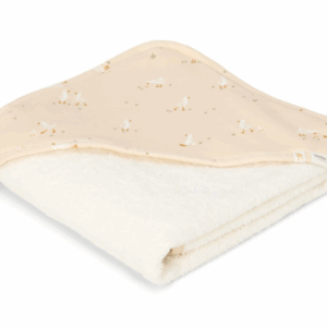 Little Dutch Osuška s kapucňou Husa Newborn Naturals 75x75cm – Osušky pre deti z e-shopu Naša Bublinka Martin | dets...