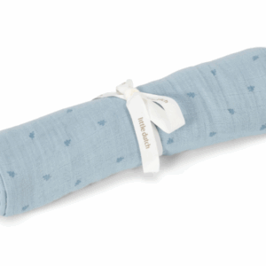 Little Dutch Zavinovacia plienka Denim Blue 120x120cm – Osušky pre deti z e-shopu Naša Bublinka Martin | detský obcho...