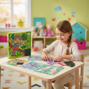 Djeco Penová mozaika Canopée tvorba podľa čísiel – Hračky pre deti z e-shopu Naša Bublinka Martin | detský obcho...