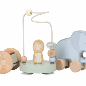 Little Dutch Drevený darčekový set Safari Friends – Darčekový set pre deti z e-shopu Naša Bublinka Martin | detský obchod s oblečením, obuvou, hračkami a doplnkami