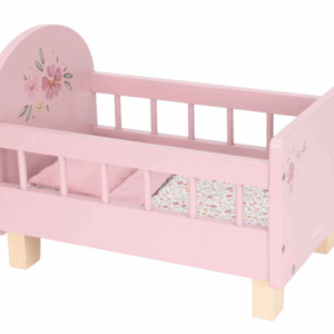 Little Dutch Postieľka pre bábiky drevená s perinkou Pink – Hračky pre deti z e-shopu Naša Bublinka Martin | detský obchod s oblečením, obuvou, hračkami a doplnkami